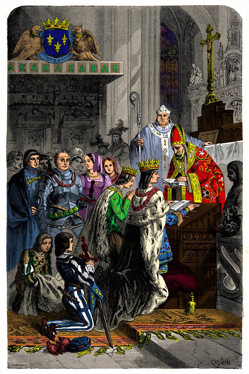 Charles VIII (1470-1498) ve Anne of Bretagne (1477-1514) arasında 13 Aralık 1491