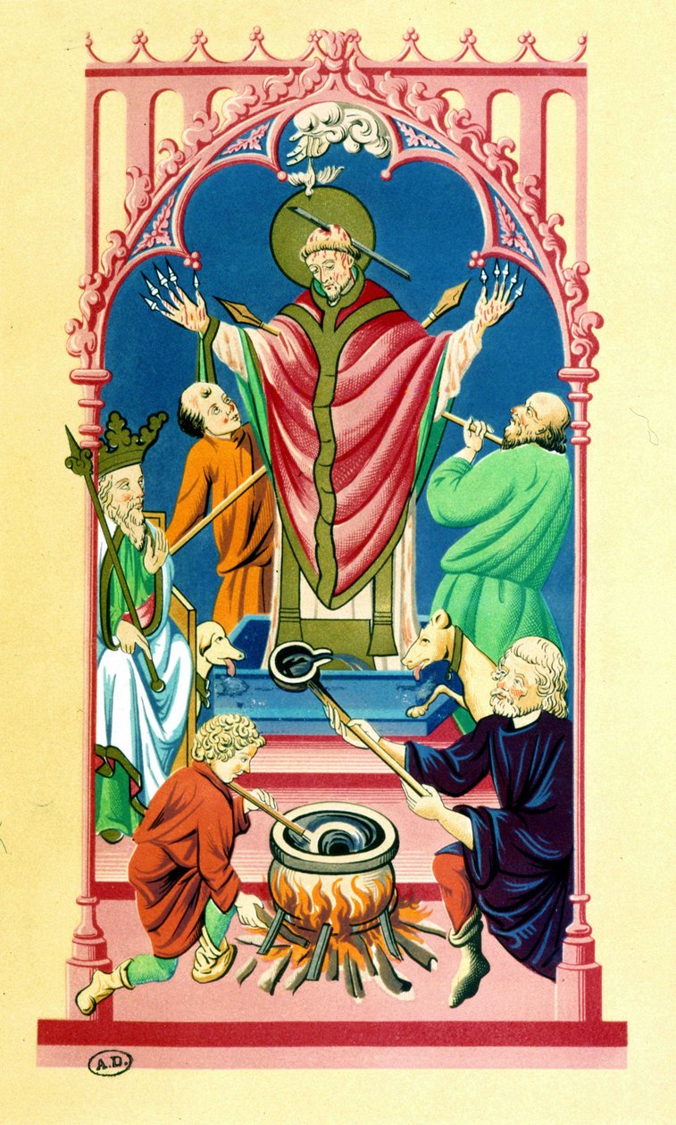 Aziz Benign Şehitliği - bir minyatüre göre, 1439 civarında. by Unknown artist