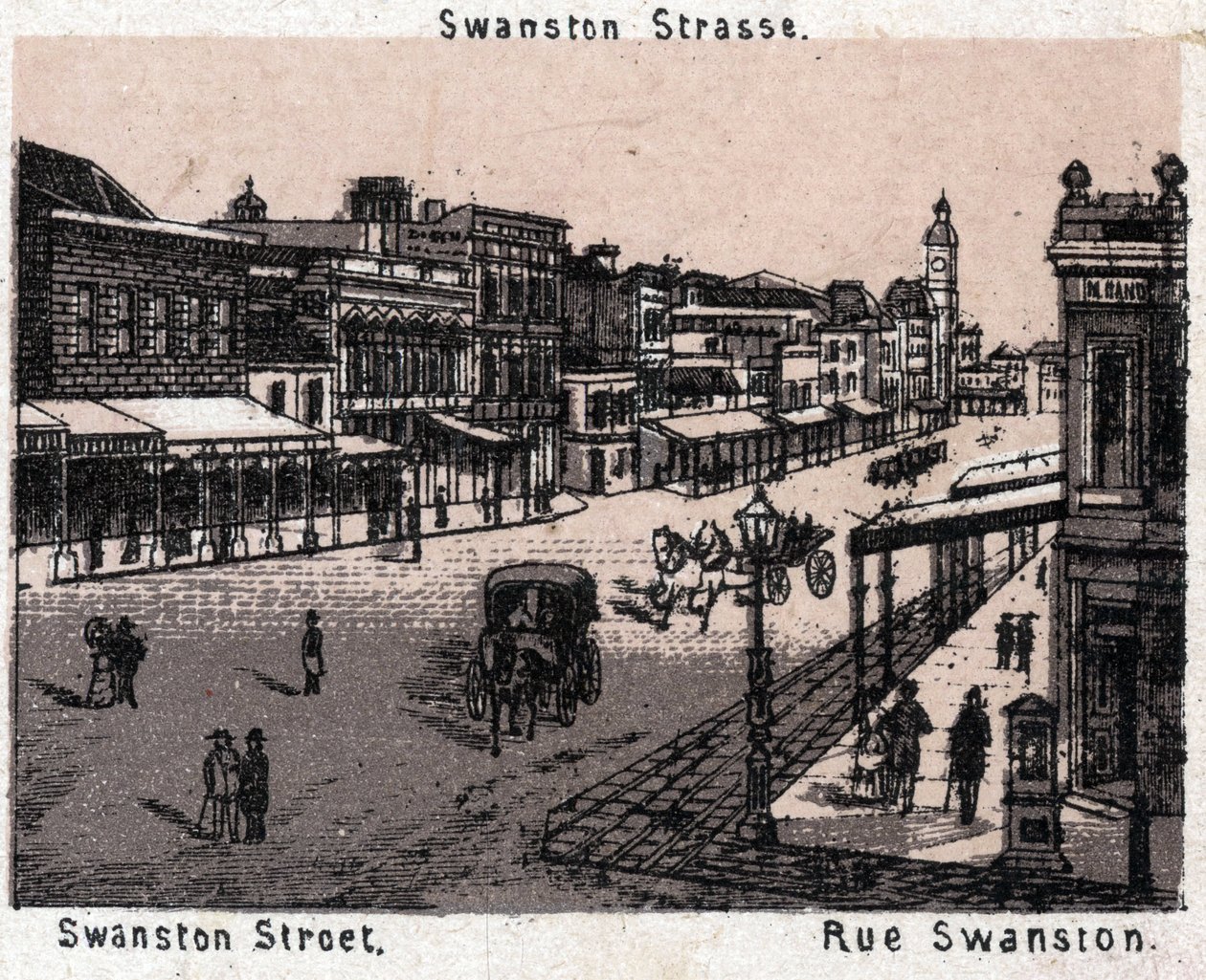 Melbourne, Avustralya: Swanston Caddesi