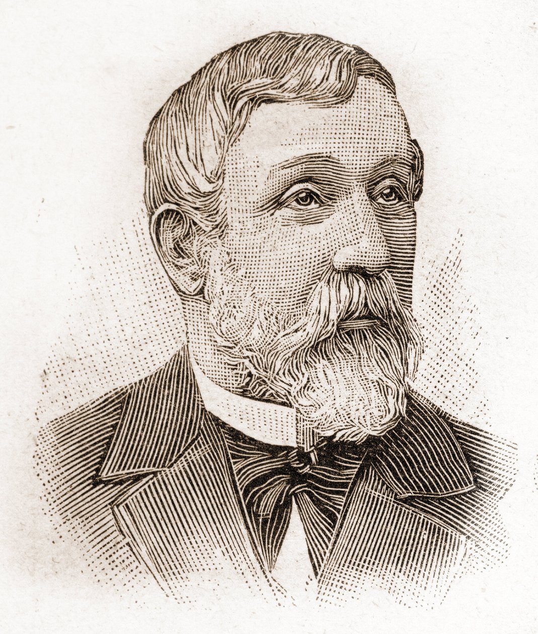 1895 yılında Academie Francaise üyeleri: Alfred Mezieres (1826-1915), edebiyat tarihçisi, Fransız politikacı ve denemeci portresi. by Unknown artist