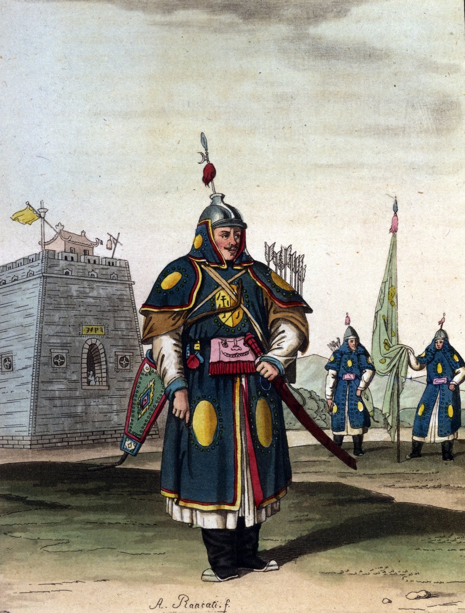 Askeri Çin mançusu - J. Ferrario, ed. Milano by Unknown artist