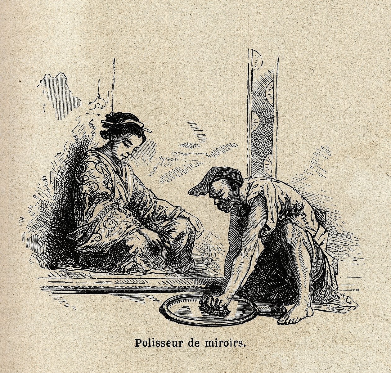 Ayna parlatıcı. Edouard Charton başkanlığında yayınlanan “Le tour du monde, nouveau dergi des voyages” da İsviçre Konfederasyonu bakanı Aime Humbert tarafından 1863-1864