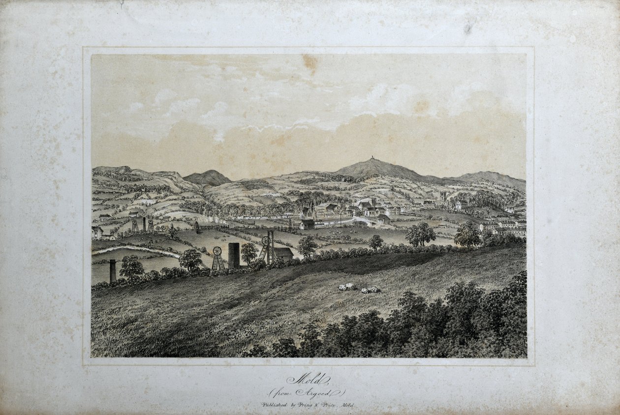 Kalıp (Argoed'den), c.1850 (kağıt üzerinde lito) by Unknown artist