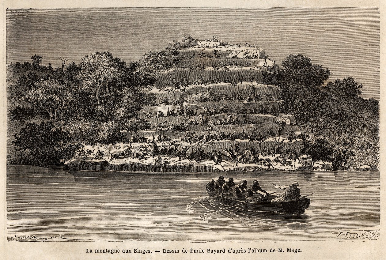 Maymun Dağı, Senegal Nehri boyunca, Gouina Şelaleleri