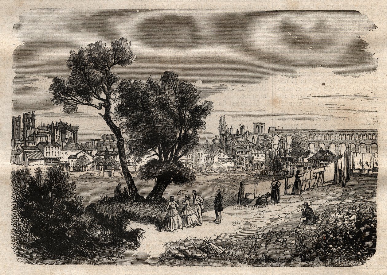 19. yüzyılda Montpellier - 19. yüzyılda Montpellier - by Unknown artist
