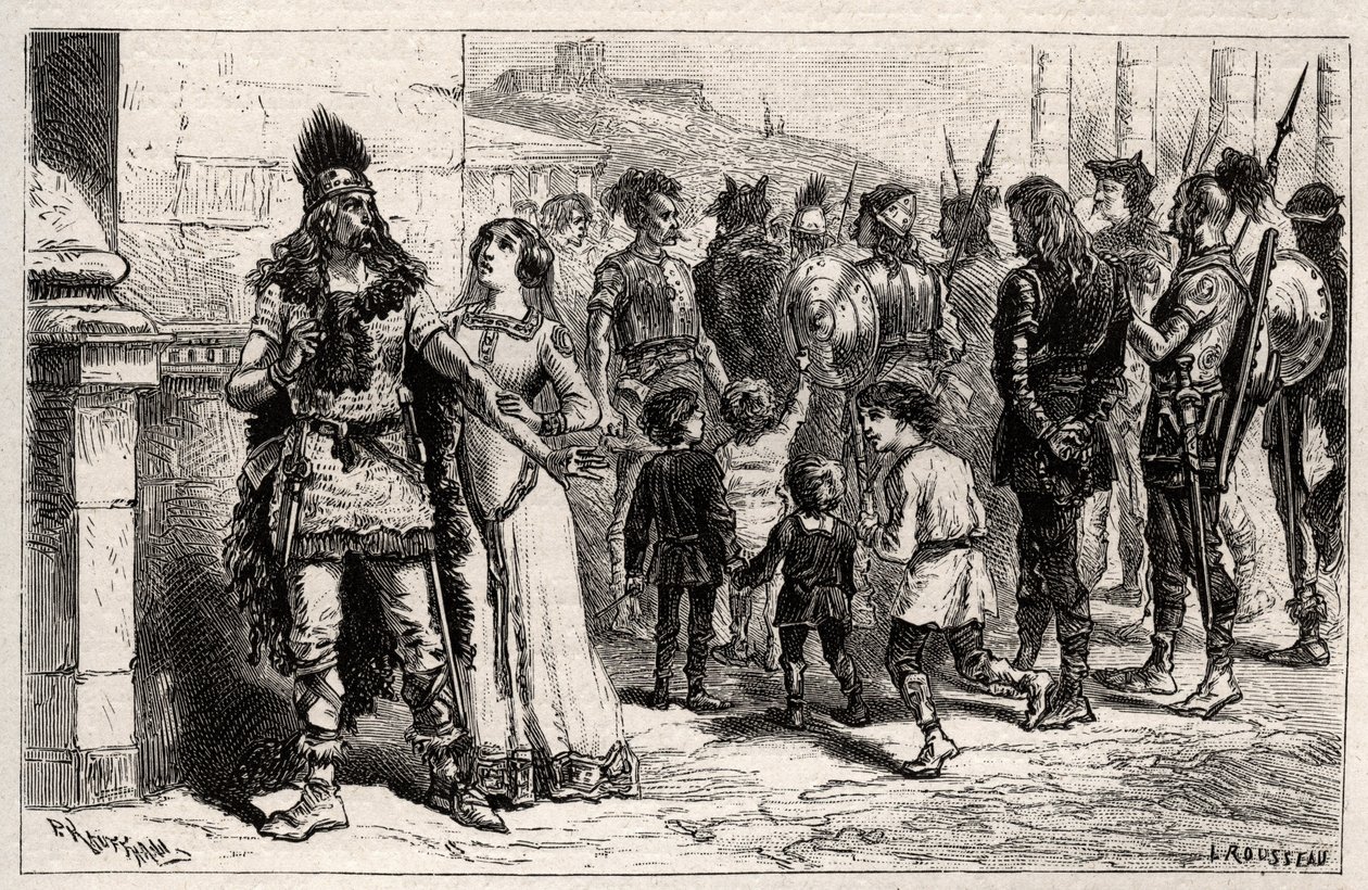 Bu üzücü gösteriye taşındı, Theodechilde veya Thichilde (Thierry I