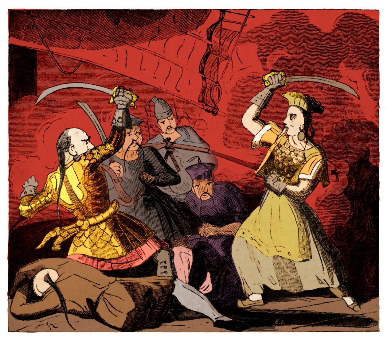 Korsan Adminiral Ching'in dul eşi Bayan Ching by Unknown artist