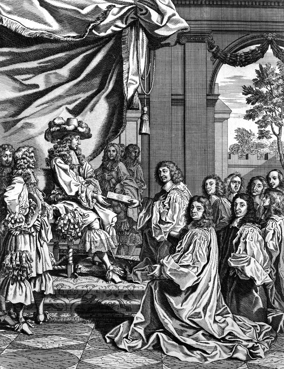 Fransız Kralı Louis XIV'e Paris'e girişinin açıklamasını sunan belediye yargıçları by Unknown artist