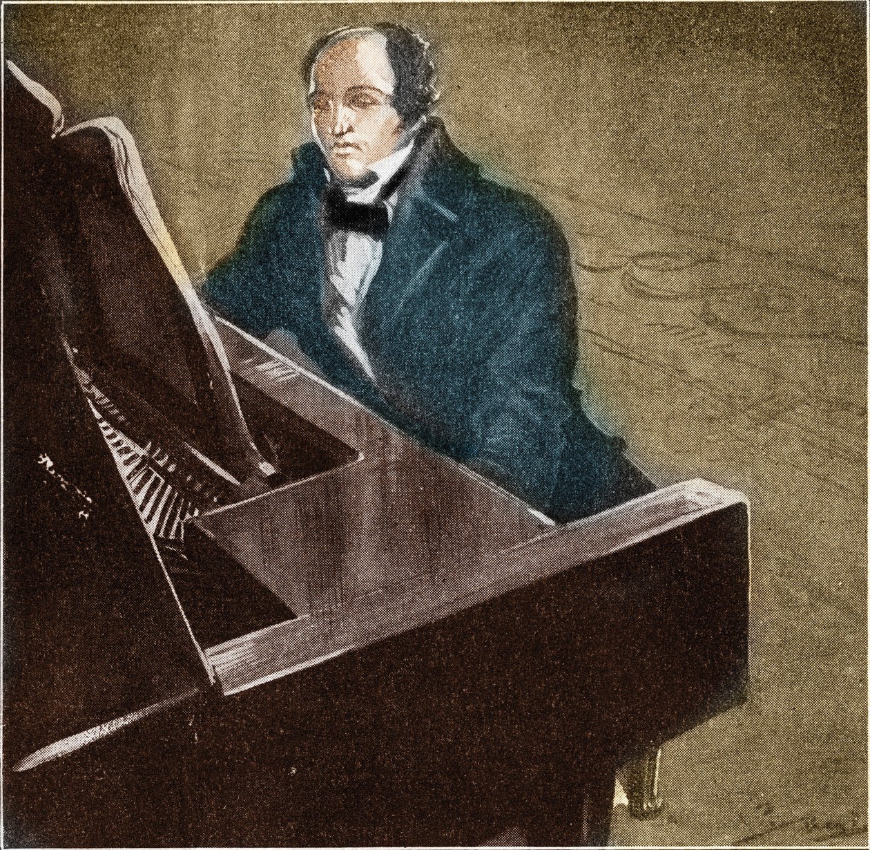 Muzio Clementi (1752-1832). İtalyan piyanist ve besteci. 1932 tarihli illüstrasyon. by Unknown Artist