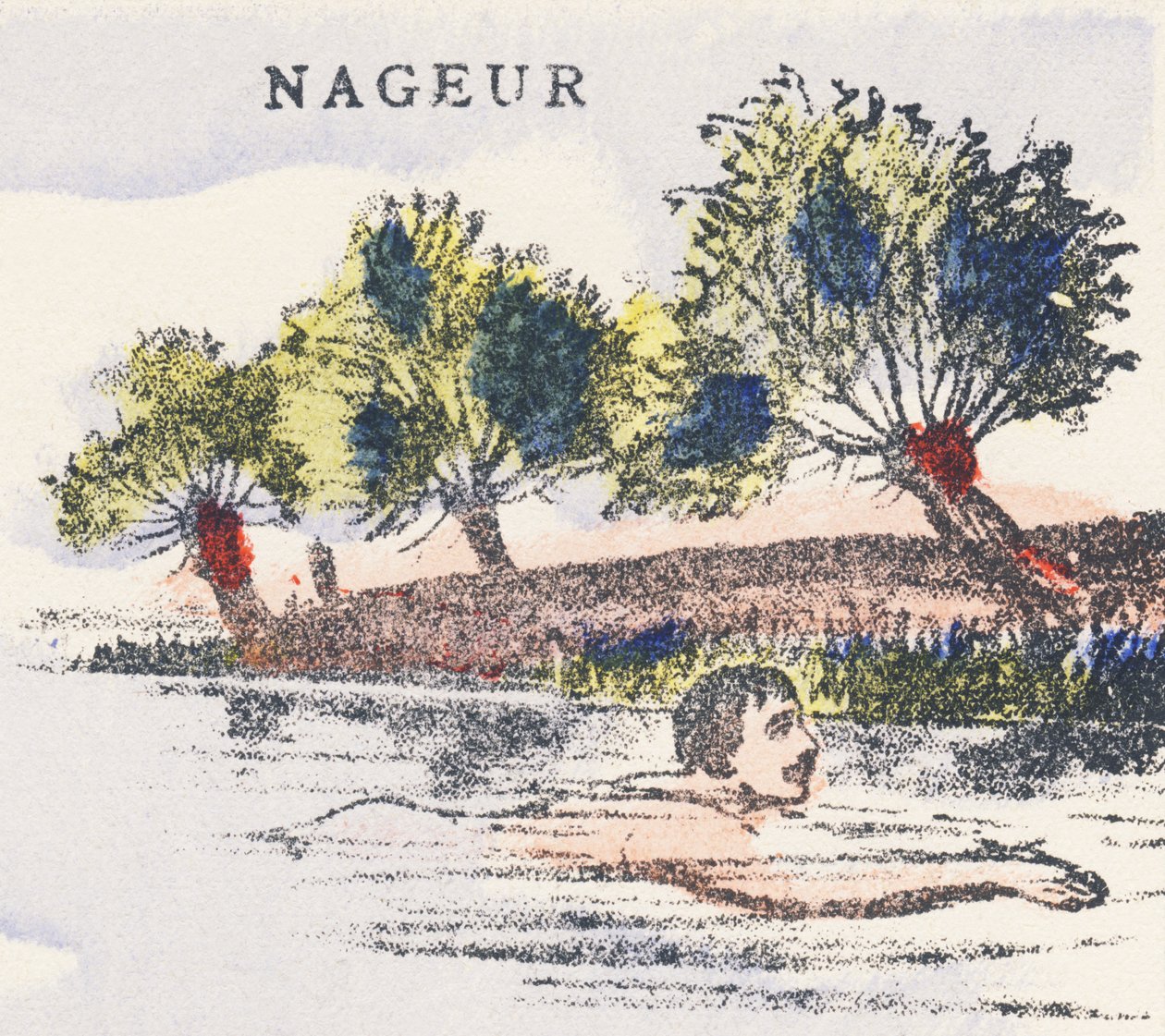 N: yüzücü by Unknown artist