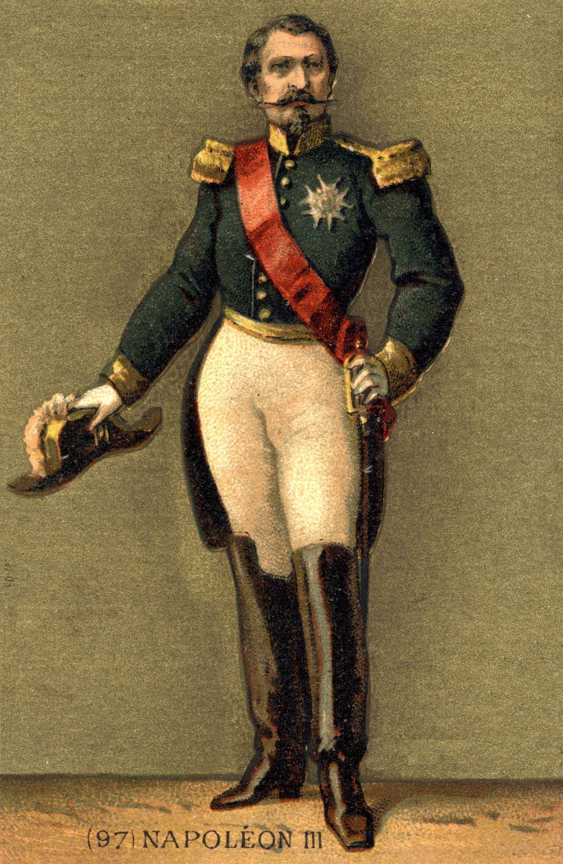 Napolyon III (1808-1873), Fransız İmparatoru. by Unknown artist