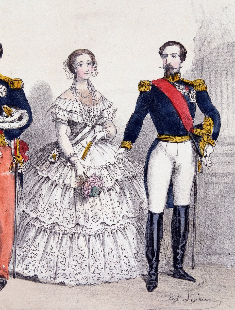Napolyon III ve Eugenie by Unknown artist