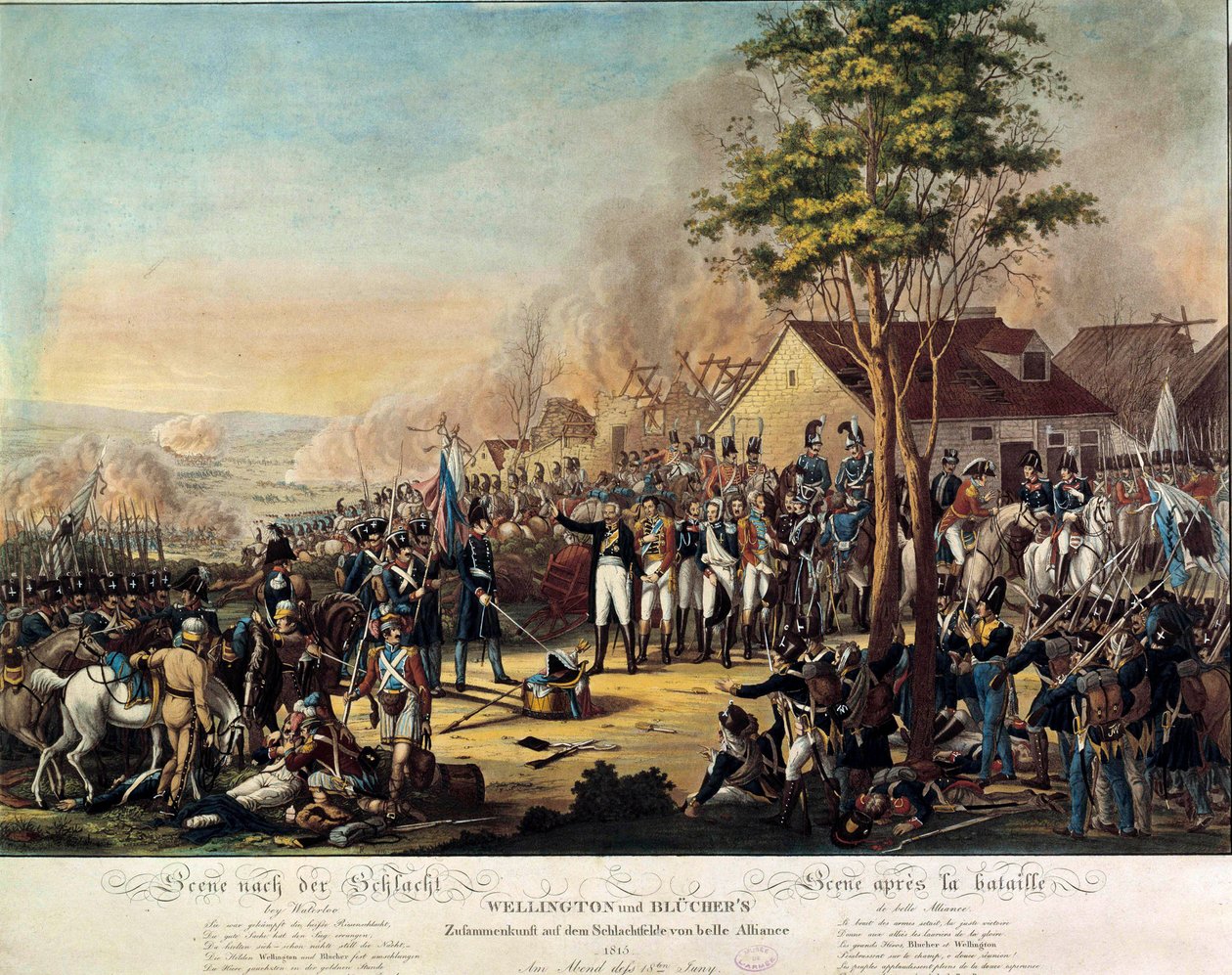 Napolyon Savaşları: Belle Alliance veya Waterloo Savaşı, Arthur Wellesley, Wellington Dükü (1769-1852) ve Prens Blucher