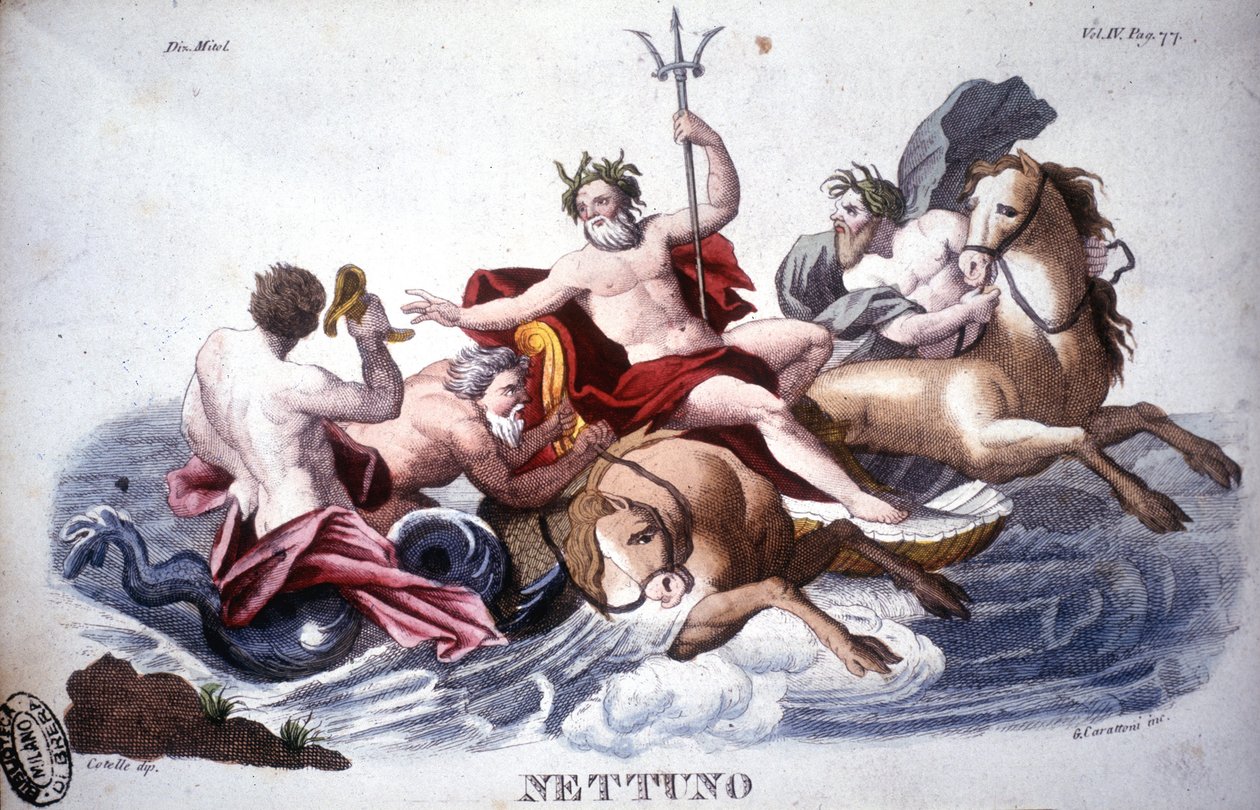 Neptün - gravür by Unknown artist