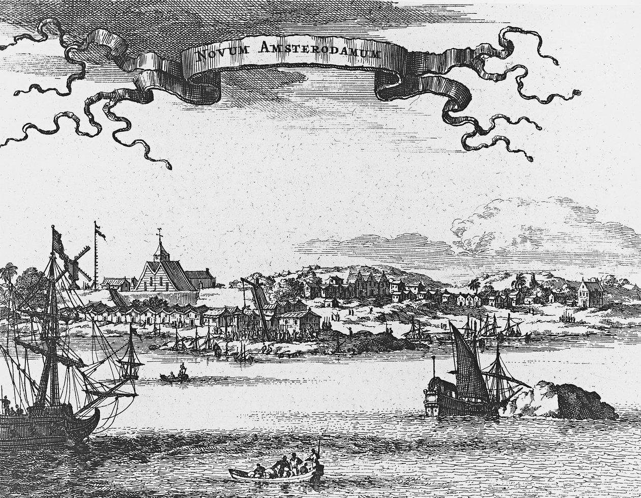 New Amsterdam (New York), gravür by Unknown artist