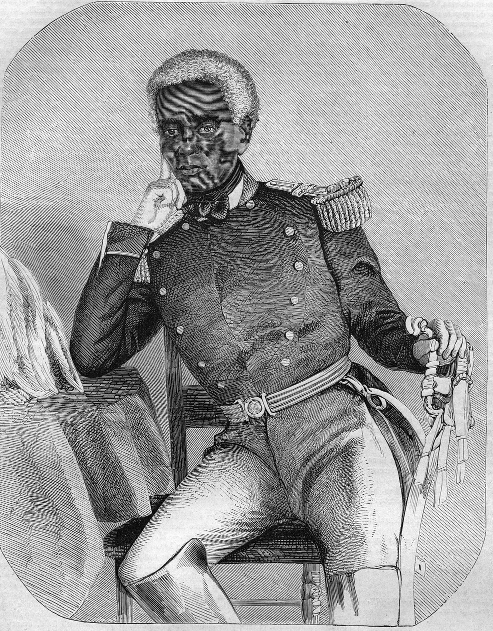 Nicolas Fabre Geffard, 1859-1867 yılları arasında Haiti Cumhuriyeti Cumhurbaşkanı. by Unknown artist