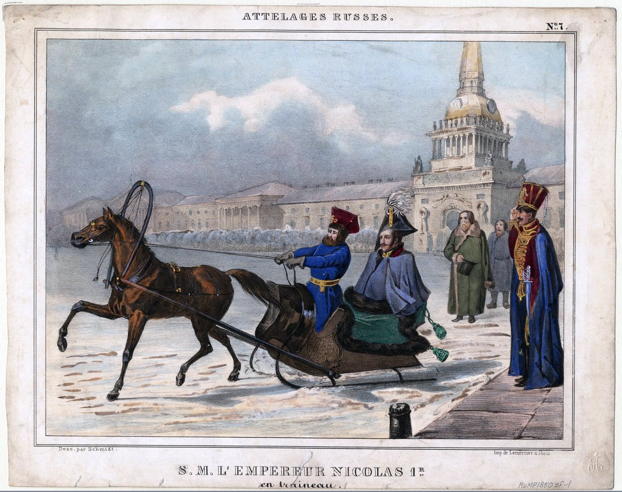 Eğitimde Nicolas I - Bir kızakta Rusya