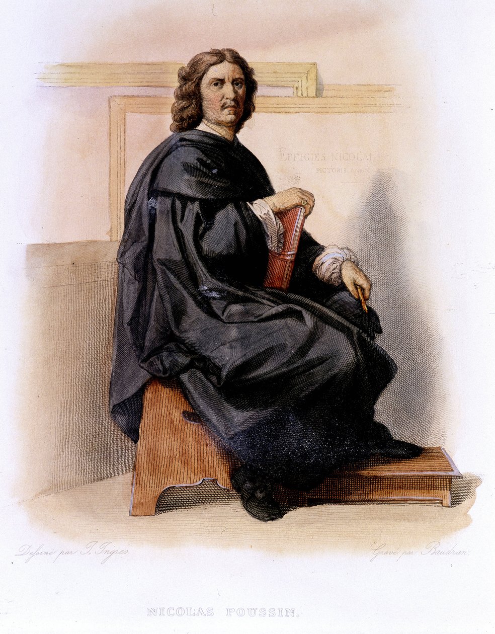 Nicolas Poussin (1594-1665), Ed. Mennechet, “Fransız Plutarch”” by Unknown artist