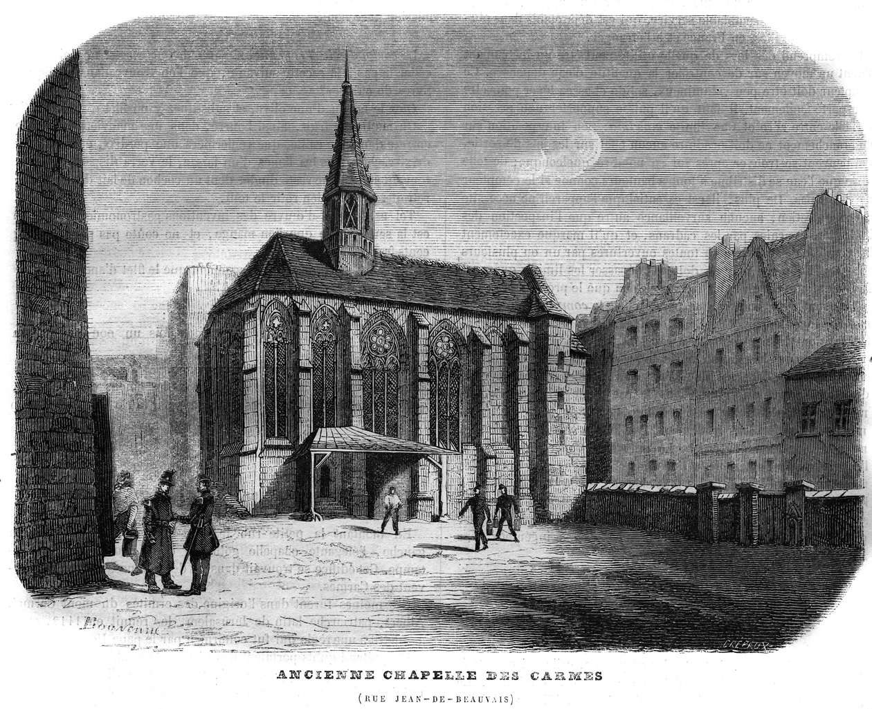 Eski Chapelle des Carmes rue Jean de Beauvais, Paris
