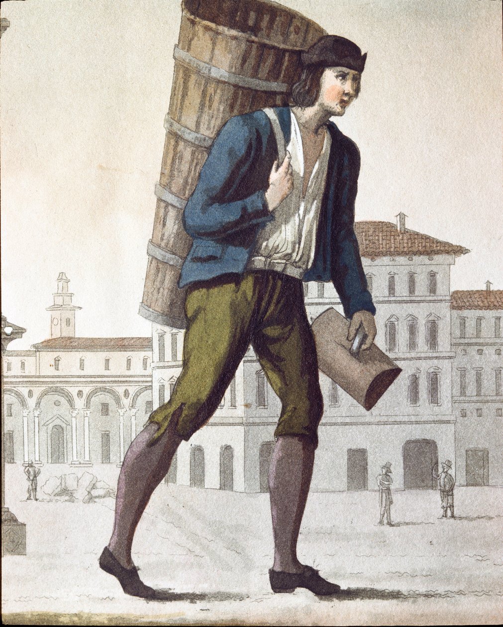 Eski ticaret: sütçü (litografi by Unknown artist