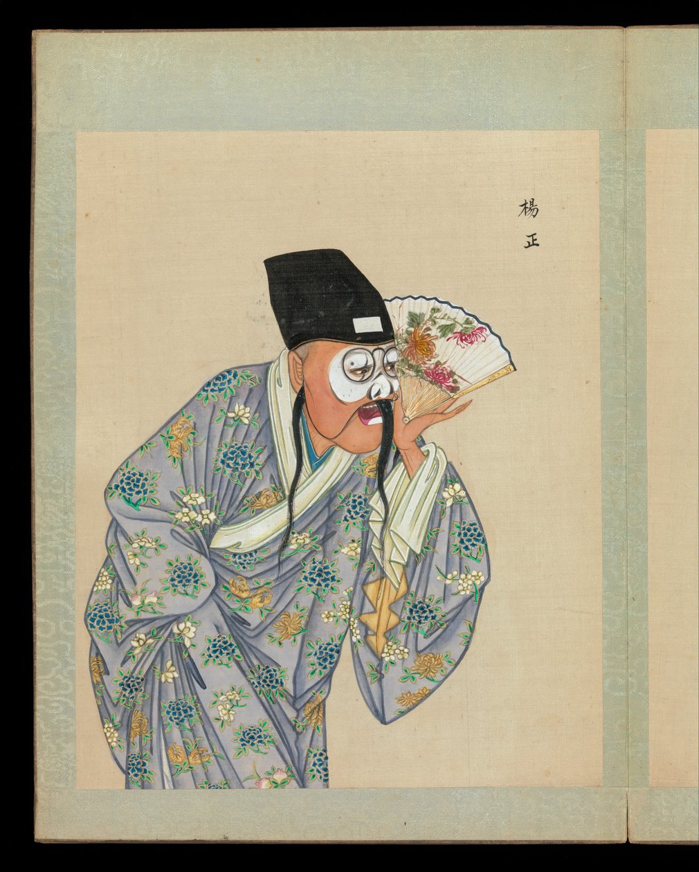 Pekin operası karakterlerinin yüz portresi, 19. yüzyıl sonu-20. yüzyıl başı (elli yapraklı albüm; ipek üzerine mürekkep, renk ve altın) by Unknown Artist