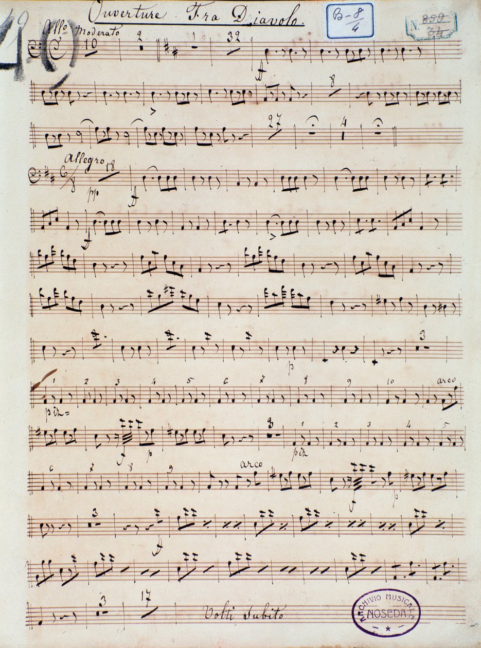 Opera çizgi romanı Fra Diavolo veya D. F. Auber tarafından The Hotelery of Terracine