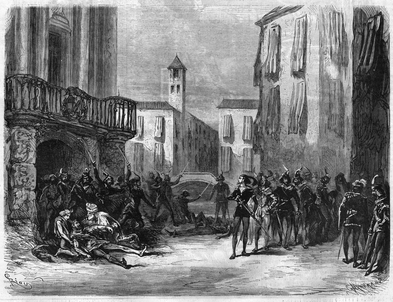 Jules Barbier (1825-1901) ve Michel Carre (1821-1872) tarafından “Romeo et Juliette” Operası. Charles Gounod