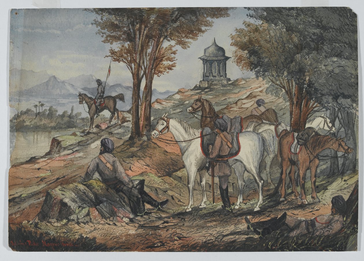"Uzak Kazık", Maynes Atı, Orta Hindistan Atı by Unknown artist
