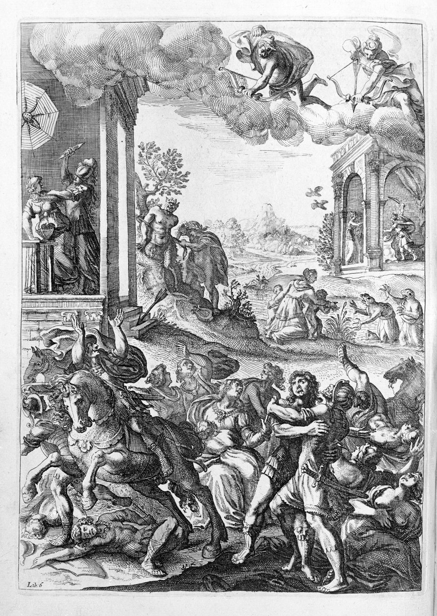 Ovidius (Ovidius) - 15. kitap için illüstrasyon - (P. Ovid