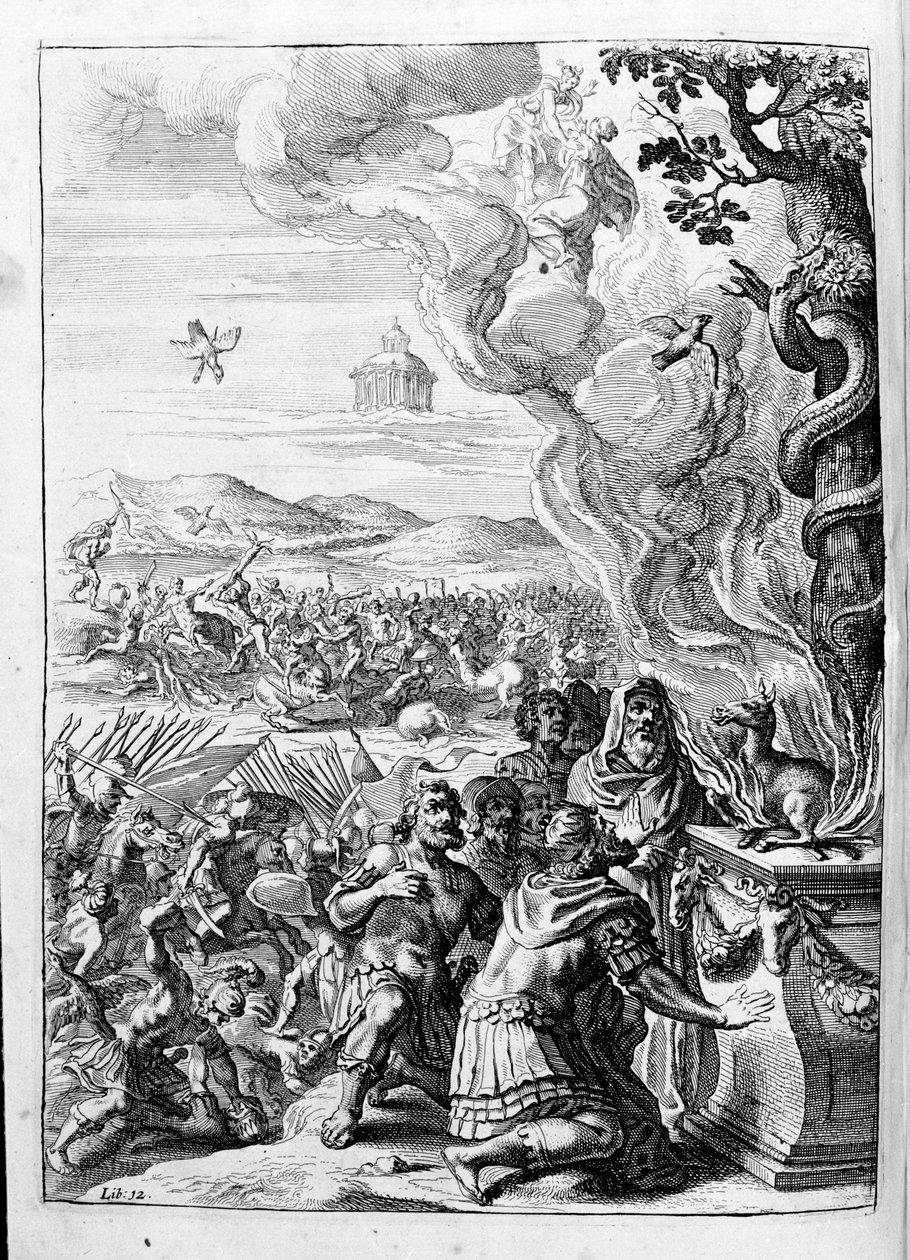 Ovidius (Ovidius) - 15. kitap için illüstrasyon - (P. Ovid