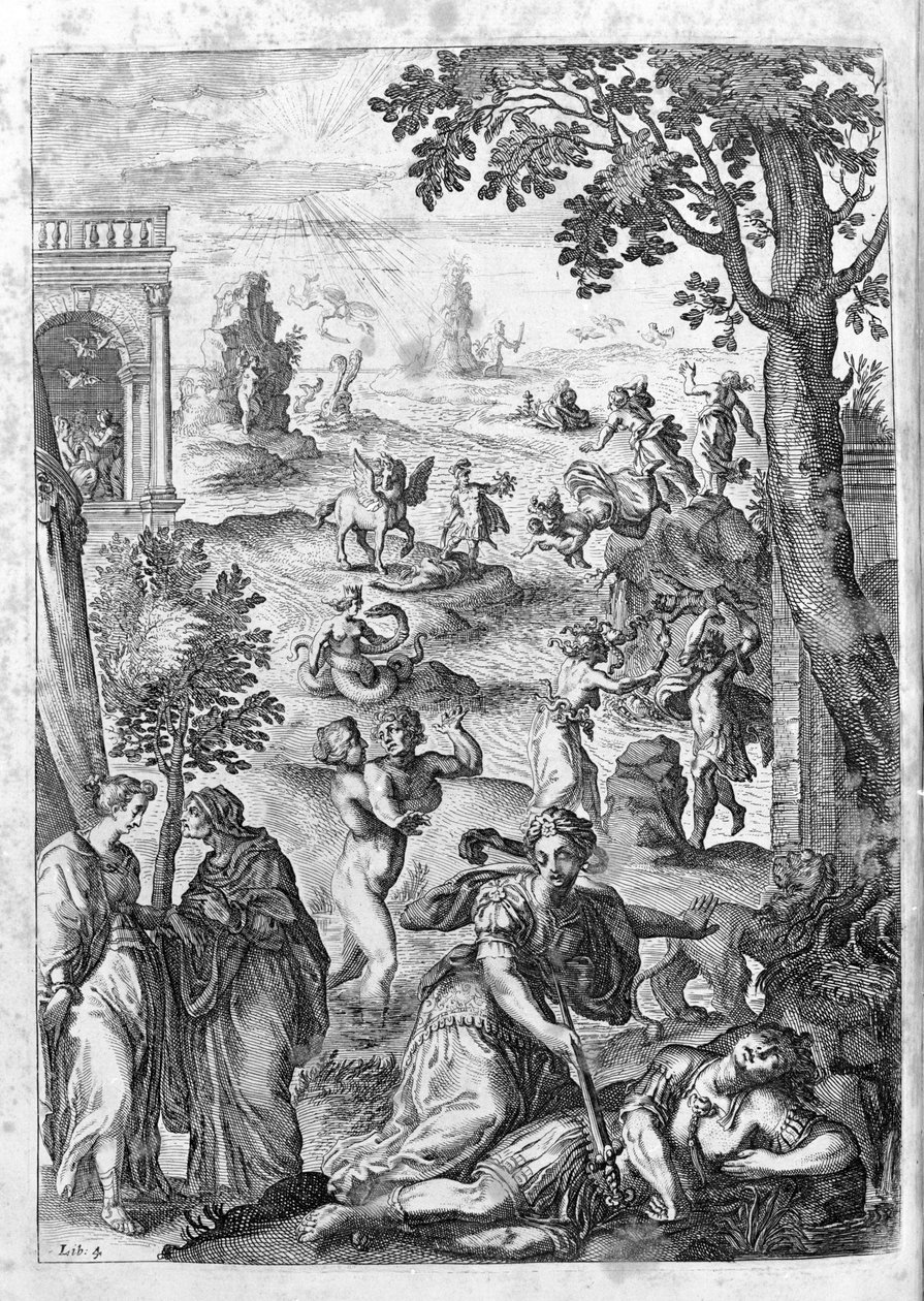 Ovidius (Ovidius) - 15. kitap için illüstrasyon - (P. Ovid