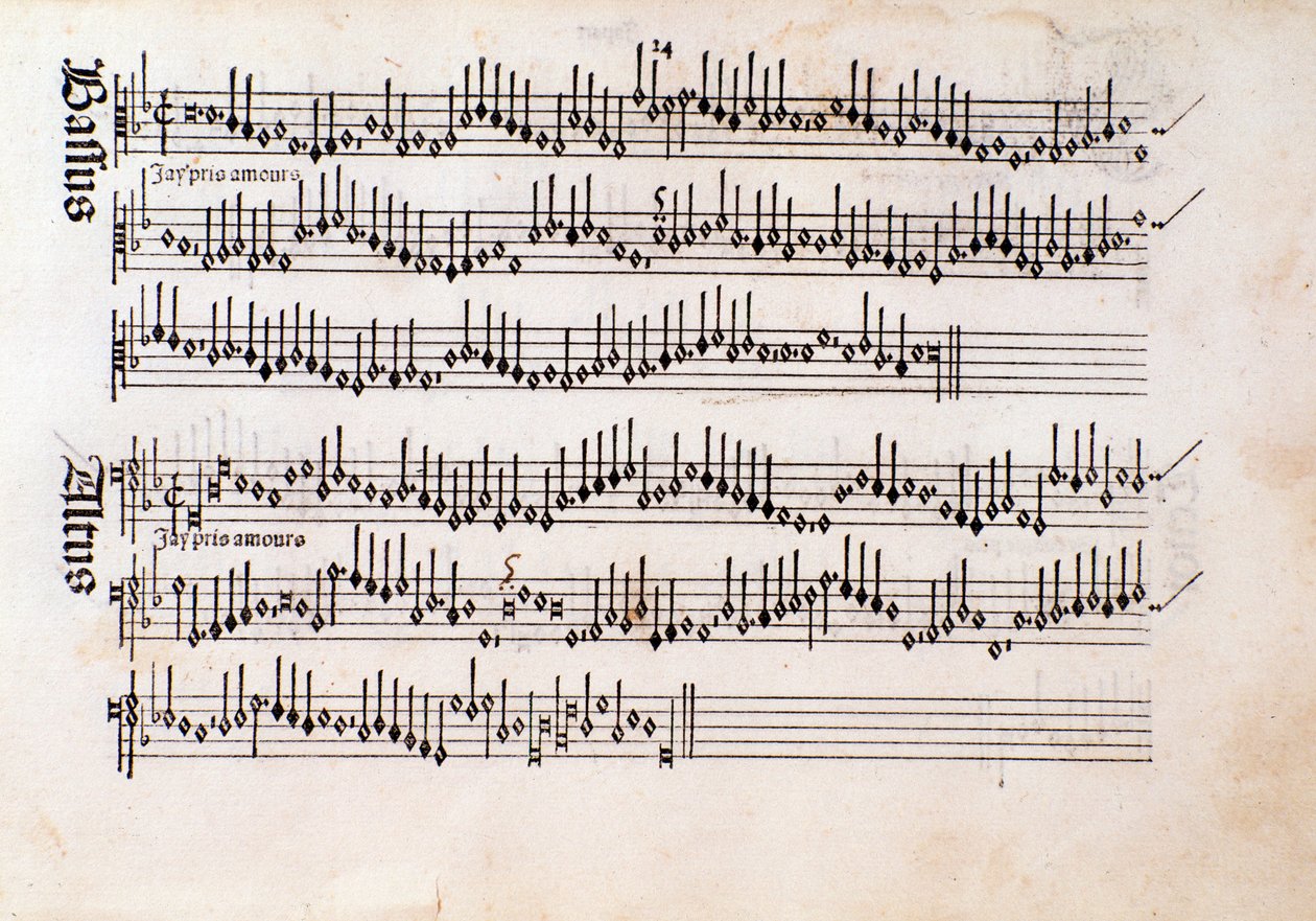 Ottaviano Petrucci tarafından yazılan Harmonik Müzikler Odhecaton