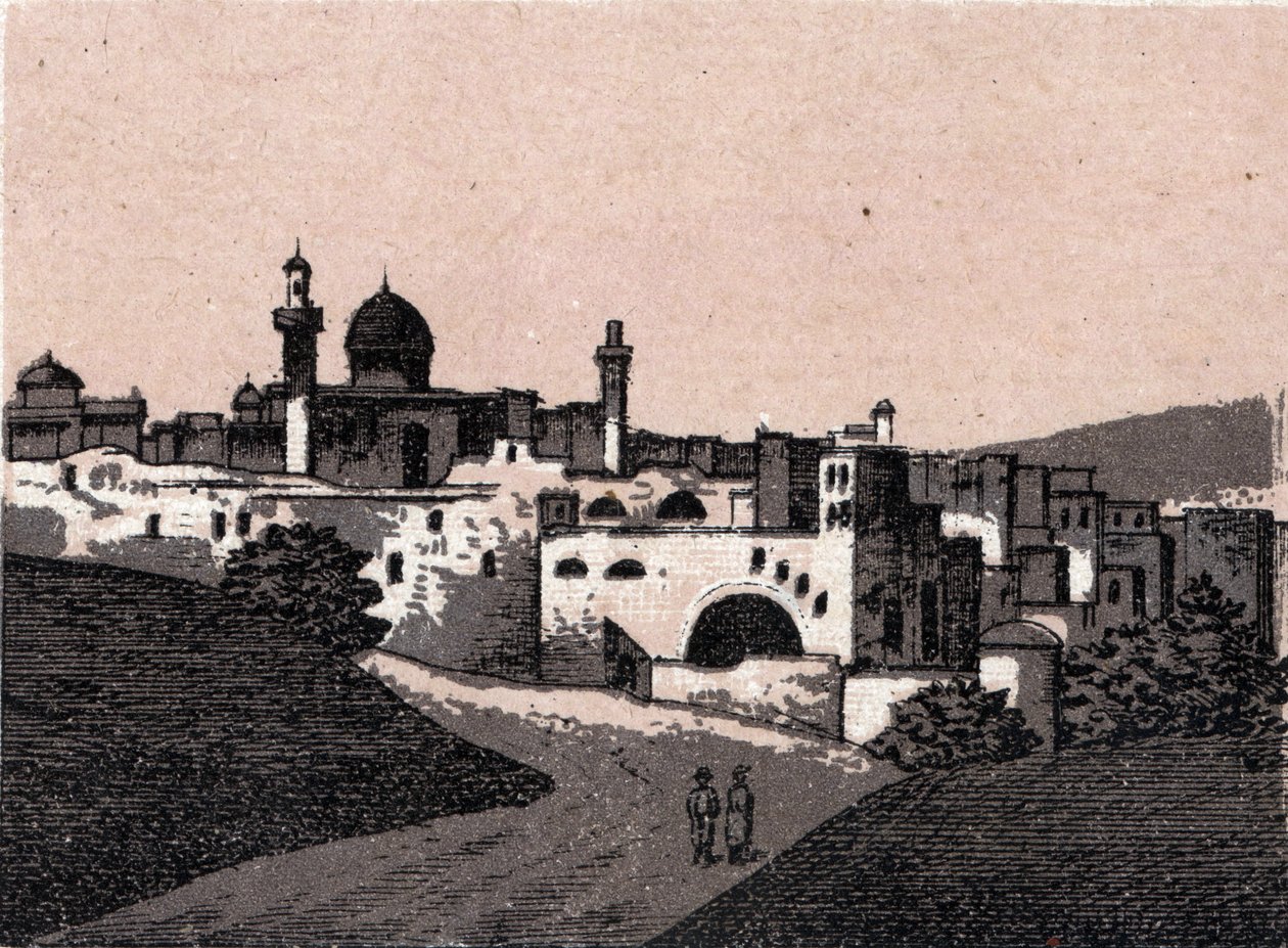 Filistin: Kudüs şehrinin görünümü. “” Dünya 168 görüş gösteriyor”” Tarihsiz (19. yüzyılın sonları) by Unknown artist