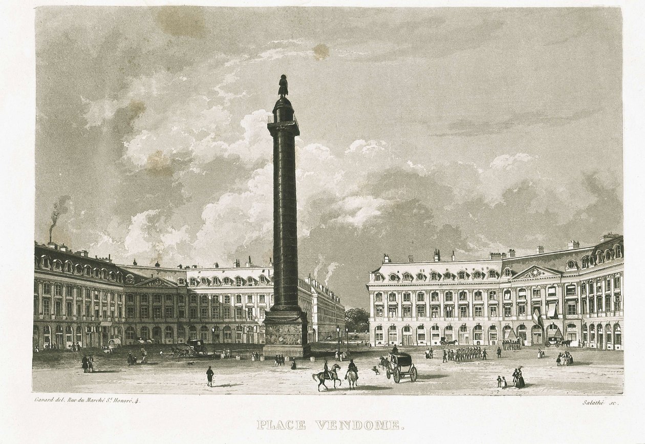 Paris. Vendôme'u yerleştirin by Unknown artist