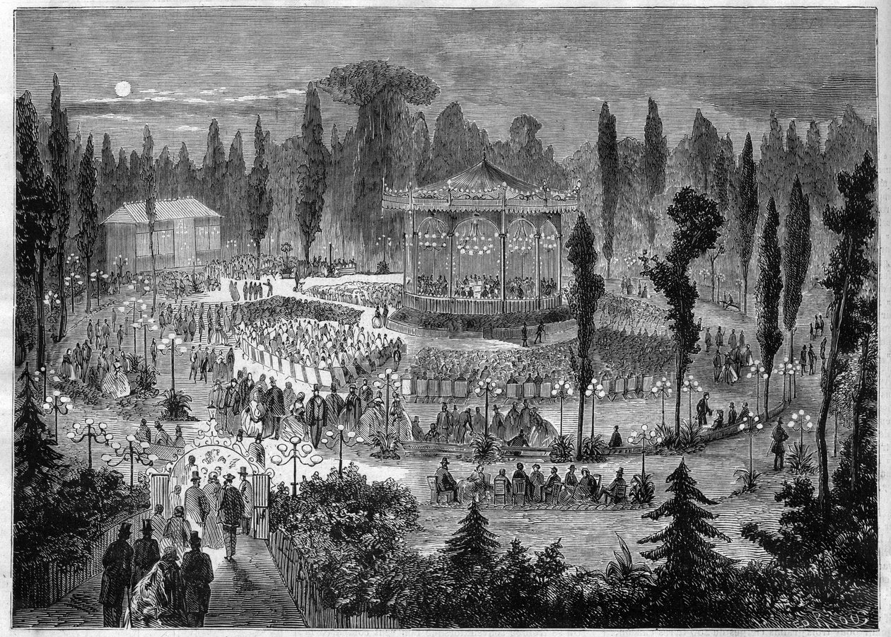 Paris VIII. bölge - avenue des Champs-Elysees (Champs Elysees) - 1868