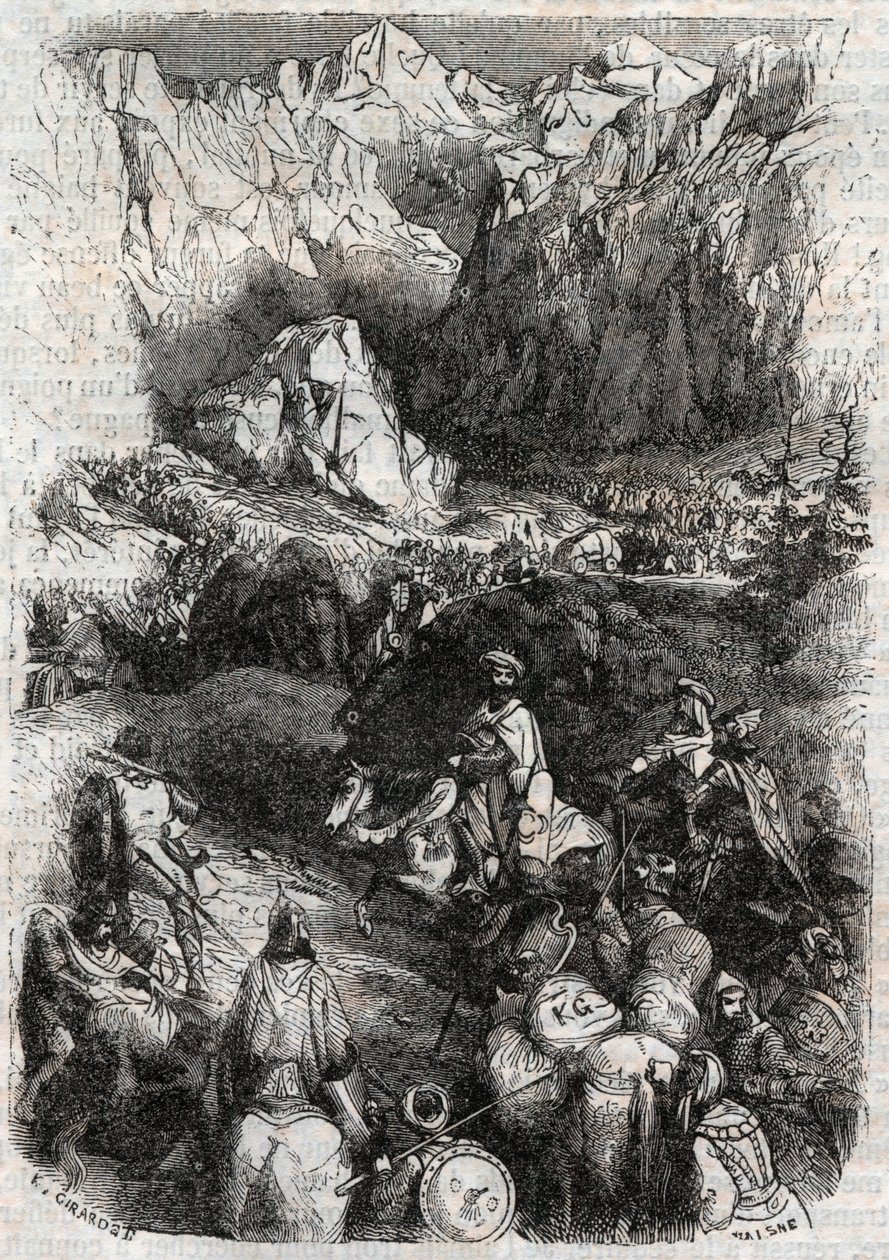 Pirenelerin Moors Tarafından Geçidi - Ariosta olarak bilinen Ludovico Ariosto