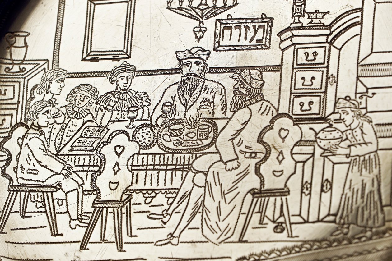 Fısıh Sederi tabağı, 19. yüzyıl by Unknown