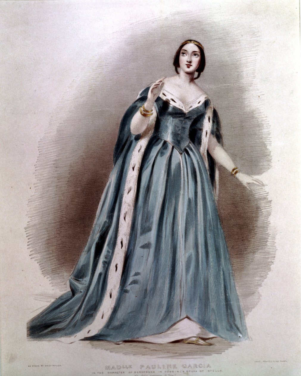 Pauline Viardot - Garcia (1821-1910), Fransız şarkıcı. Desdemona rolünde. Otello by Gioacchino Rossini. by Unknown artist