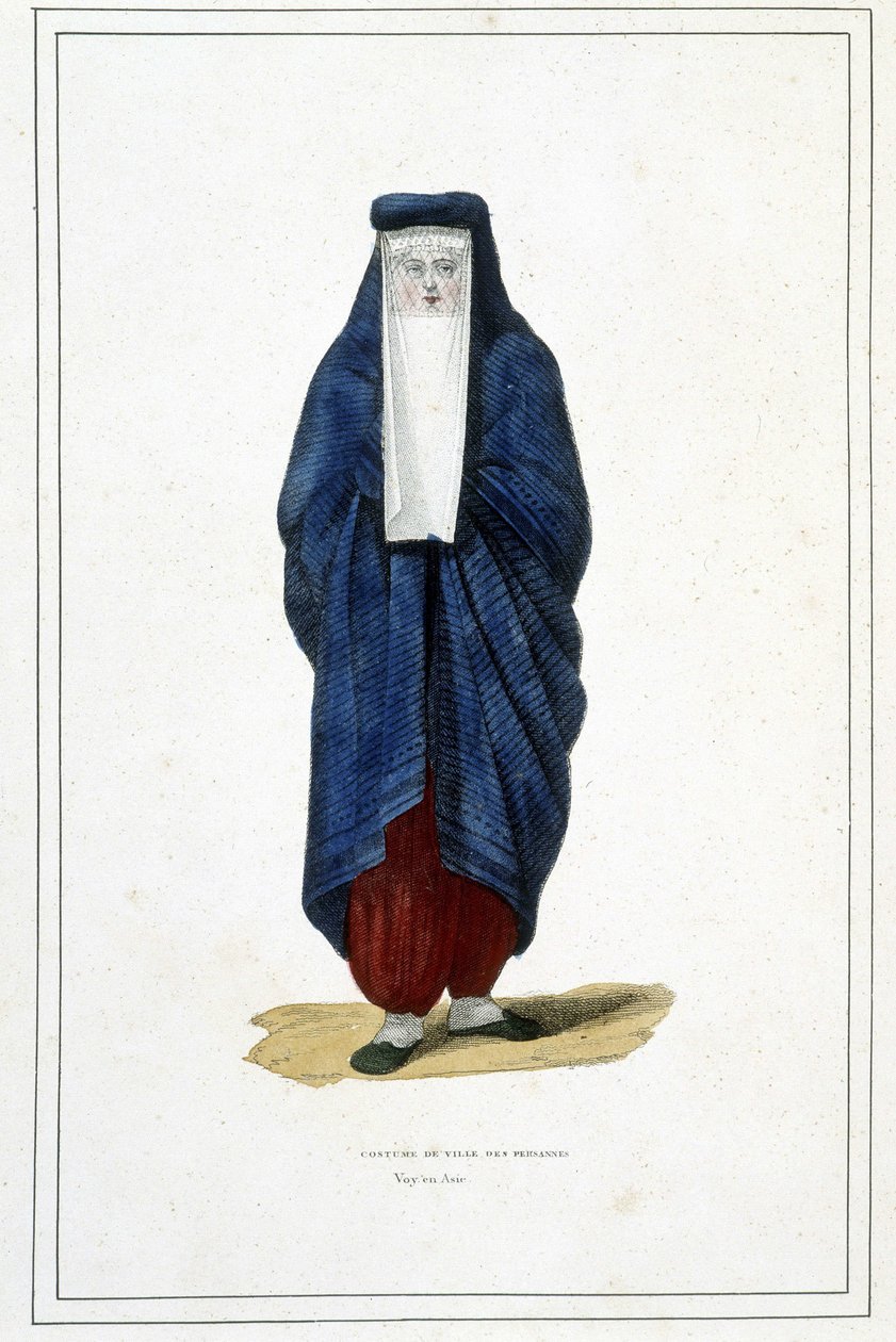 Farsça Şehir Kostümü - ““ Seyahatler Albümü”nde” by Unknown artist