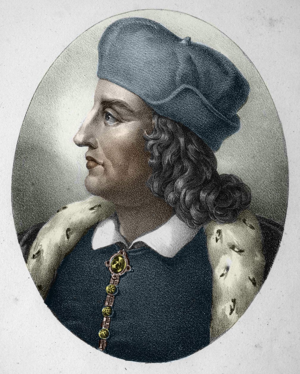 Philip II (1165-1223), Kral Capetian, Augustus olarak bilinir. (Philip Augustus). by Unknown artist
