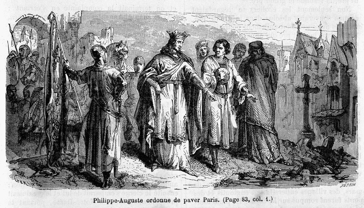 Philippe Auguste, 12. yüzyılda Paris