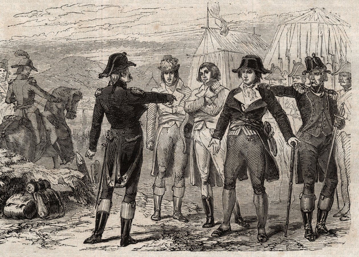 Pierre Antoine Antonelle (Pierre-Antoine Antonelle) (1747-1817) ve arkadaşları Lafayette