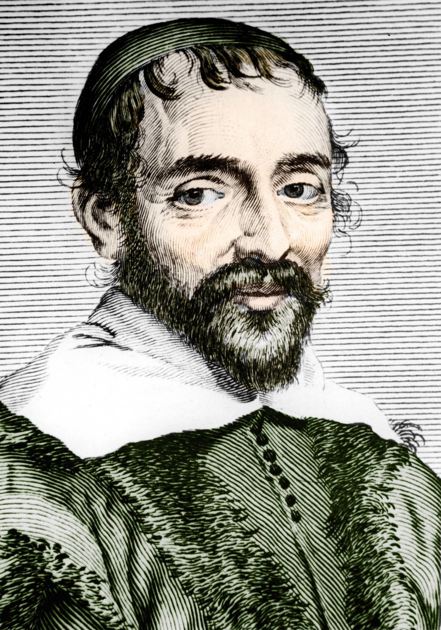 Pierre Gassendi (1592-1655), Fransız filozof, astronom, matematikçi ve fizikçi. by Unknown artist