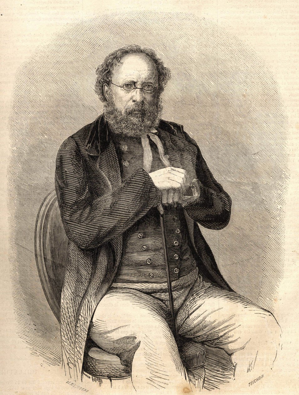 Pierre Joseph Proudhon (1809 - 1865). Fransız sosyalist teorisyen, anarşizmin öncüsü. 1865
