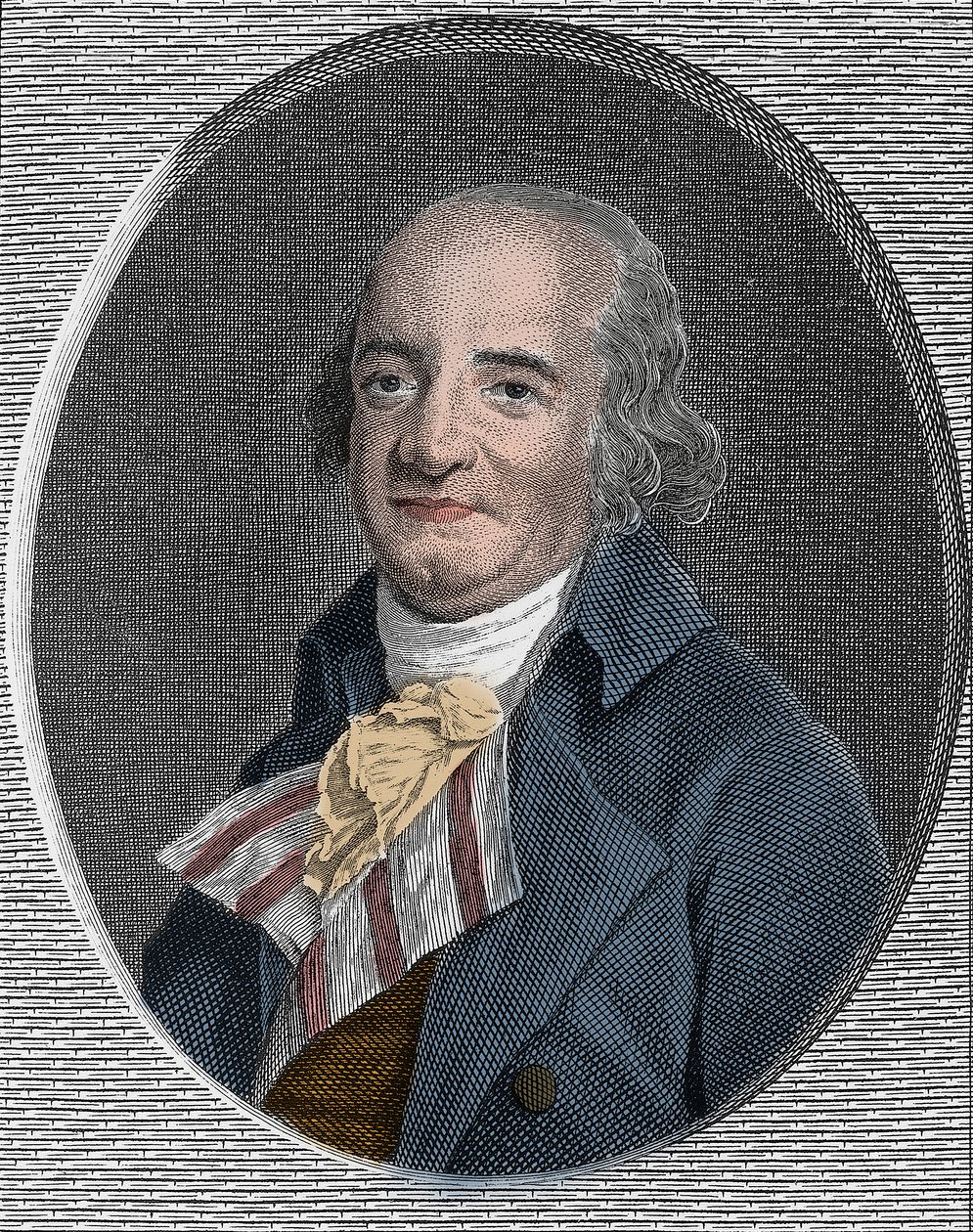 Pierre Samuel du Pont de Nemours (1739-1817) Fransız kökenli girişimci ve ekonomist ve Amerikalı diplomat by Unknown artist