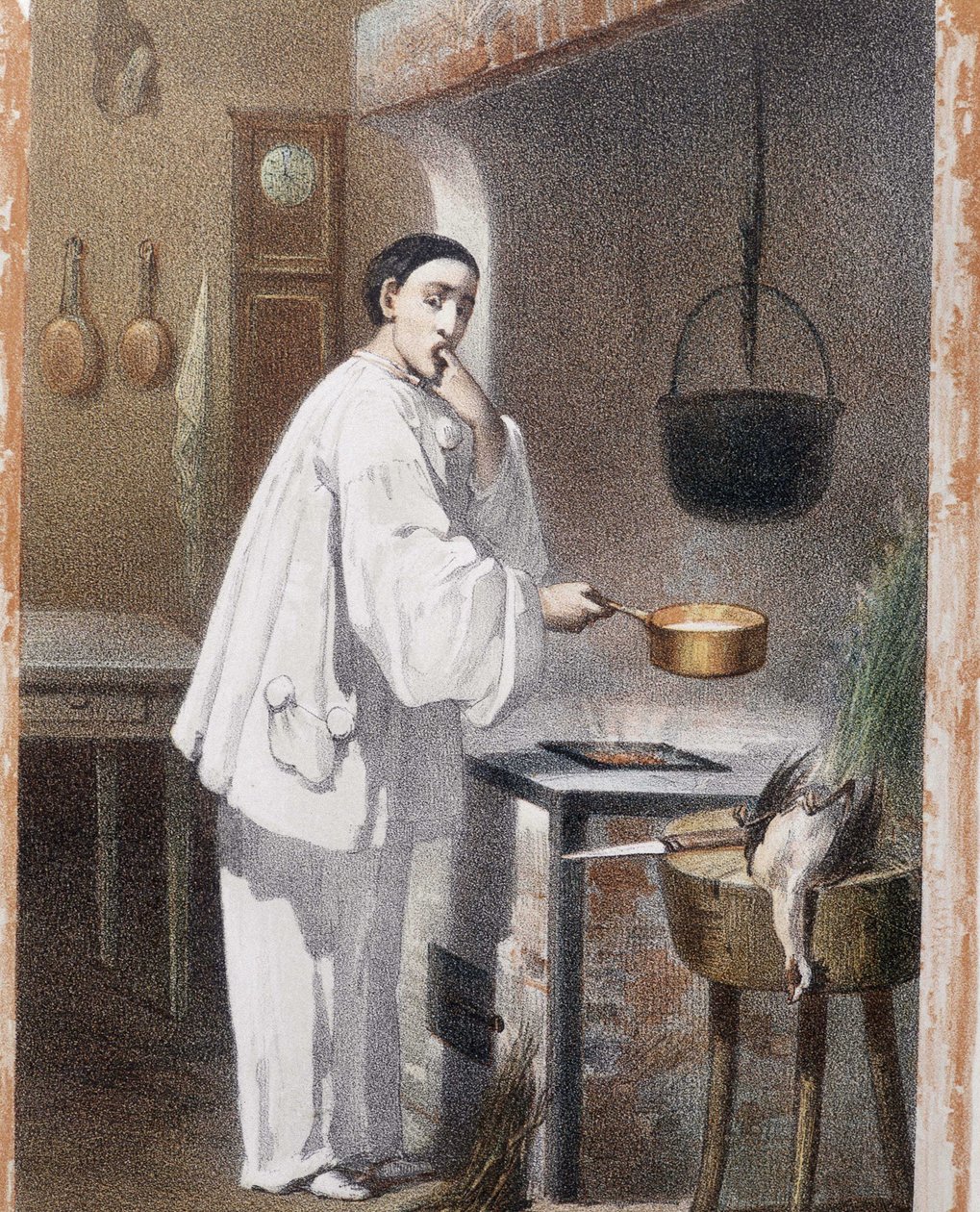 Pierrot yemek yapmayı seviyor - n.d., 19. yüzyıl sonu by Unknown artist