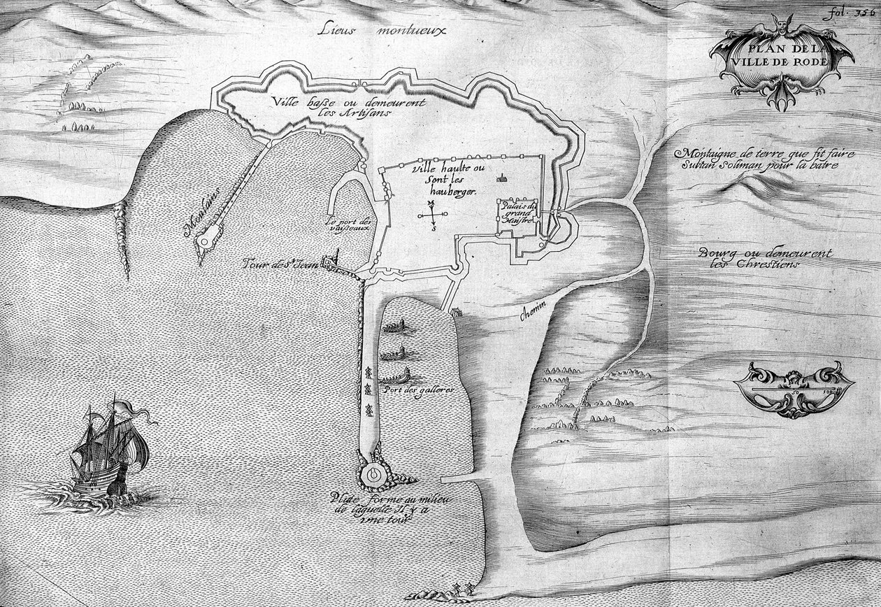 Rodos Planı (Rodos) - “” 1621 yılında kralın emriyle yapılan Voyage de Levant””, 1629