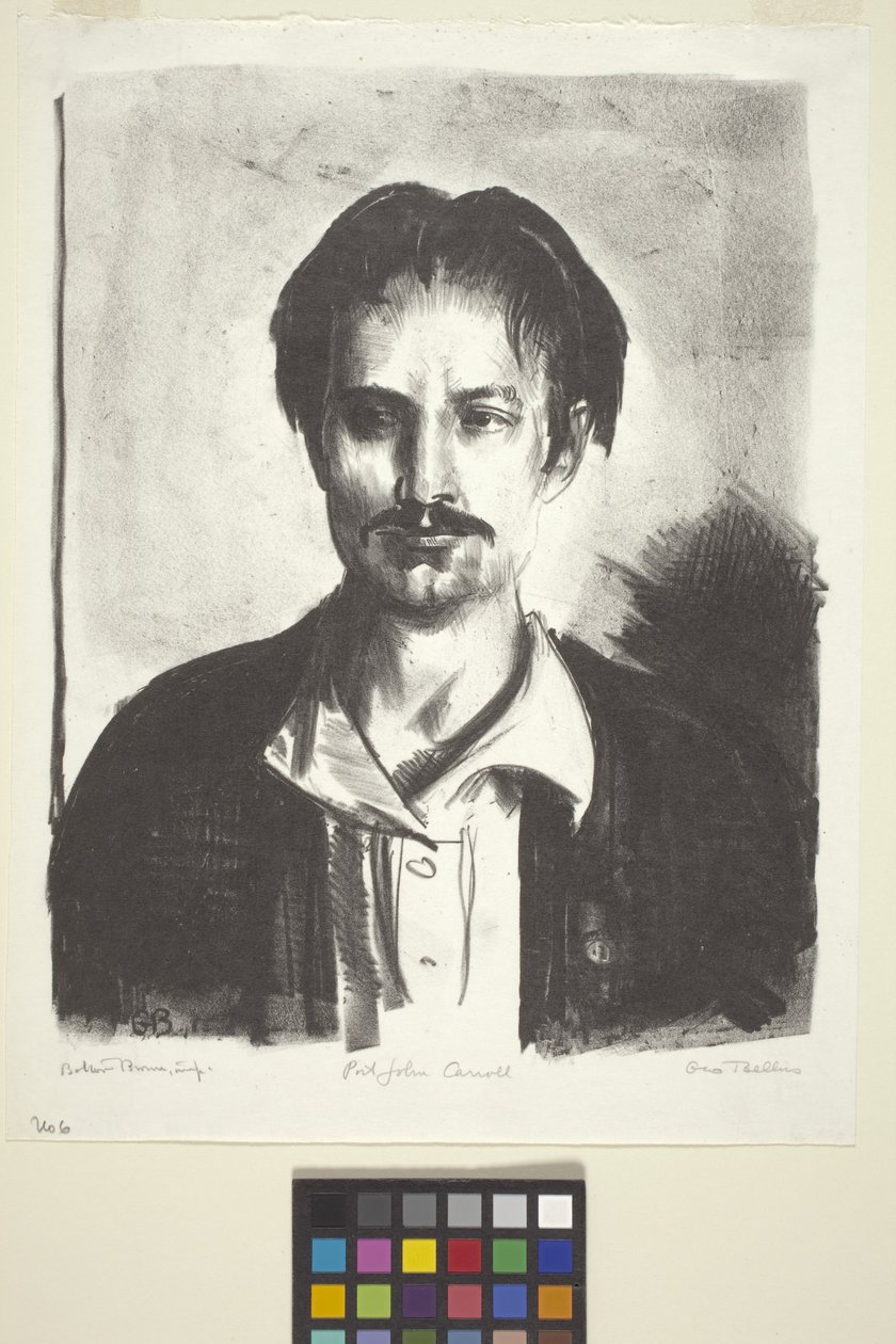 John Carroll'un Portresi (mürekkep) by Unknown artist