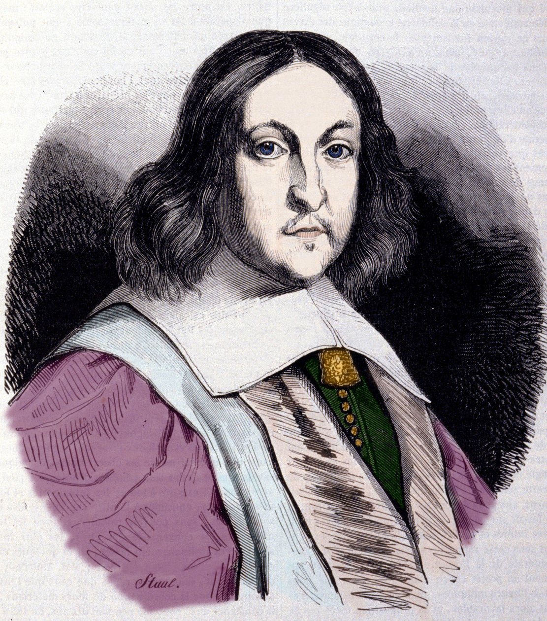 Portre Pierre de Fermat (1601-1665), Fransız matematikçi. by Unknown artist