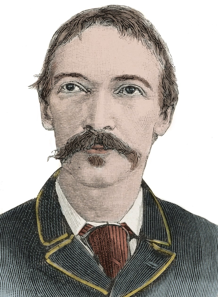 Portre Robert Louis Stevenson (1850-1894) - İngiliz yazar by Unknown artist
